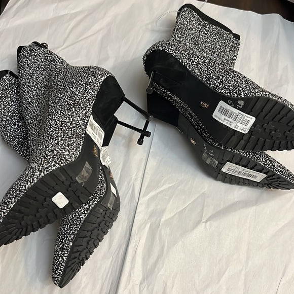 Kurt Geiger London Barbican Embellished Knit Heeled Boots - Picture 12 of 13